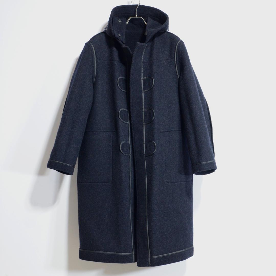 超貴重極上品 バーバリー ムーアブルック ダッフルコート ネイビー M