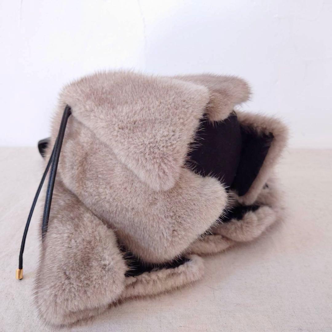 希少‼️ LUDLOW ラドロー ワンハンドル ミンク ファー バッグ - メルカリ