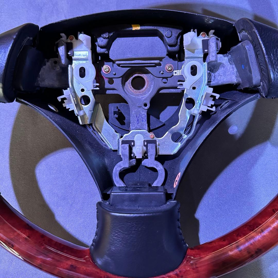 トヨタ 160 アリスト ハンドル ステアリング レザー ウッド - メルカリ