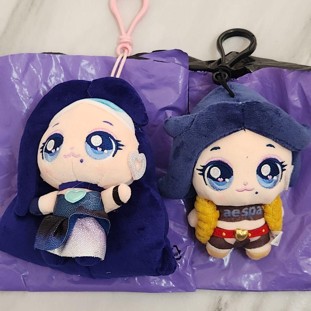エスパ aespa カリナ ティニピン ぬいぐるみ キーホルダー 2個セット