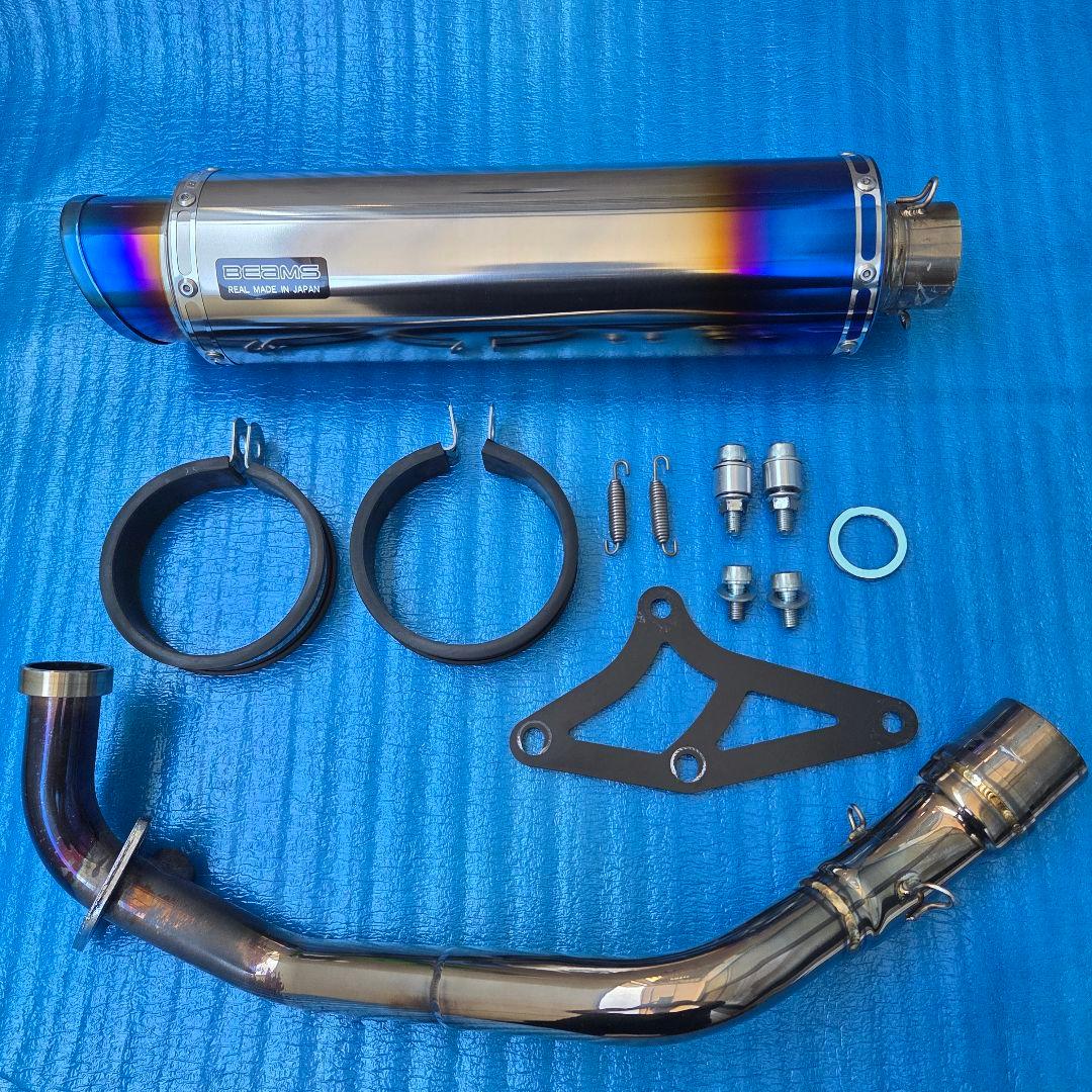 BEAMS R-EVO2ヒートチタンマフラー マジェスティs SG52 政府認証