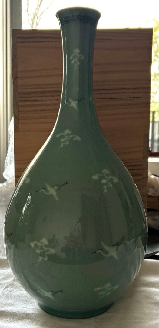 美品 花瓶 高麗青磁 - メルカリ