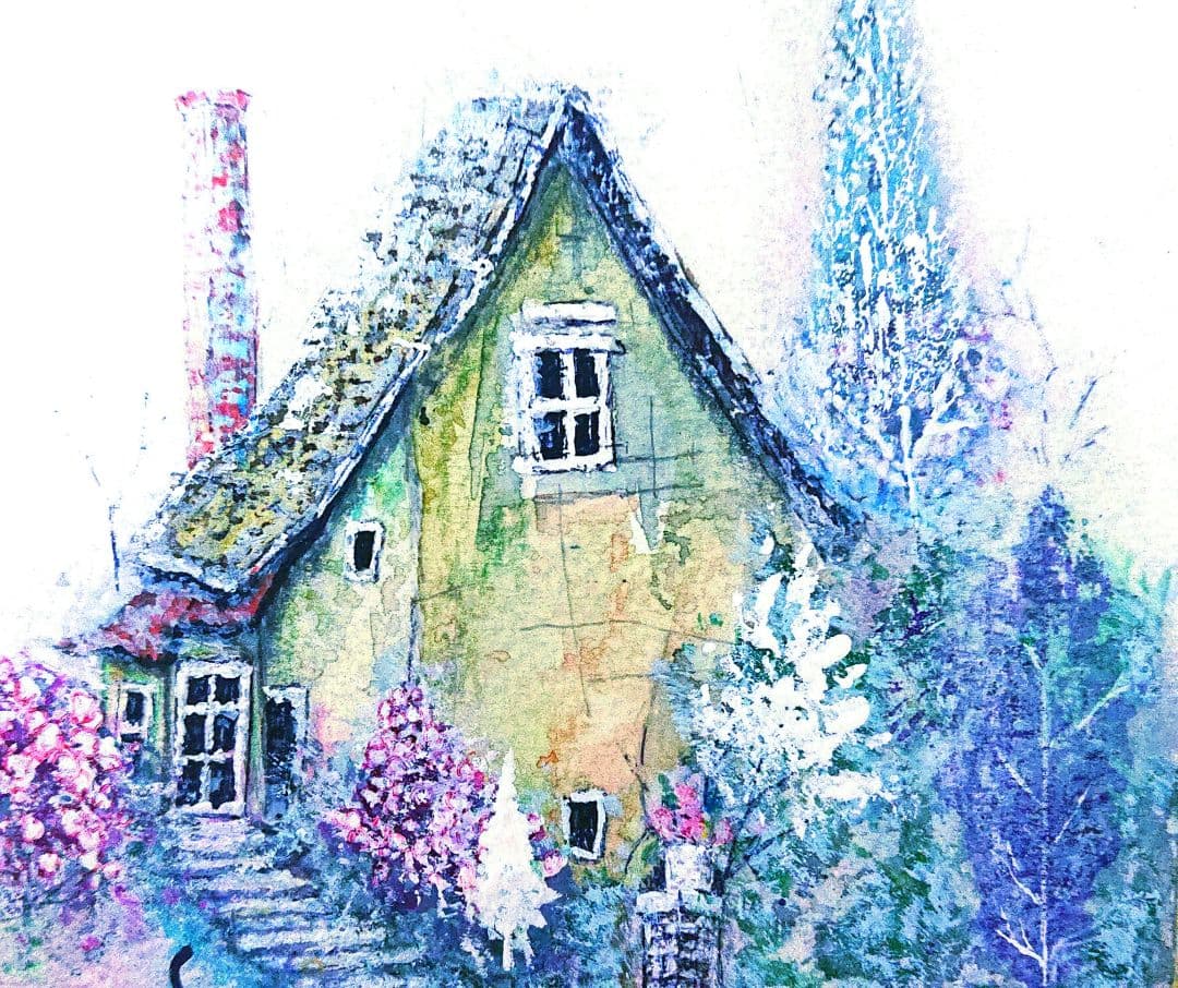 絵画 ☆ 魔法のNicolaの世界☆原画 ア−ト 風景画