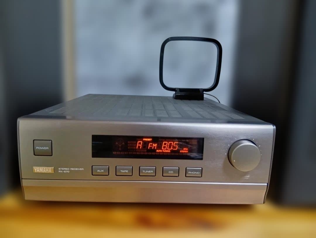 YAMAHA レシーバーアンプと2ウェイスピーカーのセット - アンプ送料