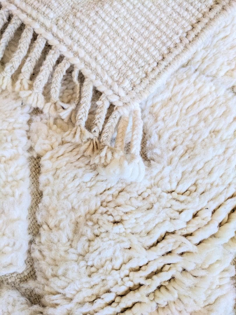 週末限定セール】新品未使用モロッコミニベニワレンラグ-No.20 62×108