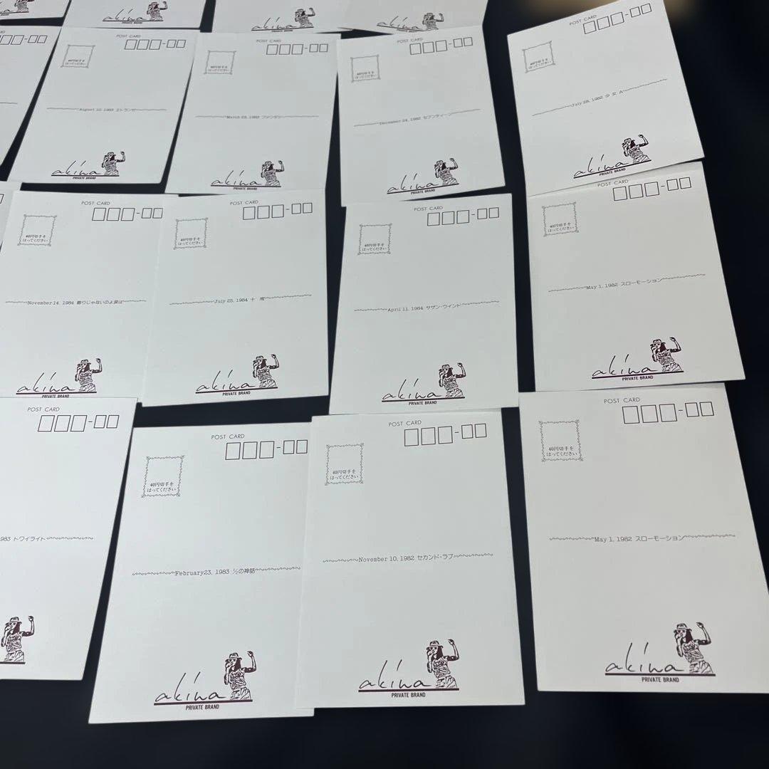 中森明菜 ポストカード 28枚 シングル アルバム ジャケット写真 希少