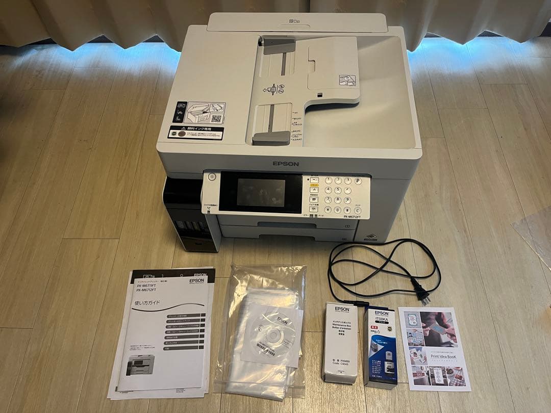 美品】A3可 EPSON PX-M6712FT 黒インク、メンテボックス付