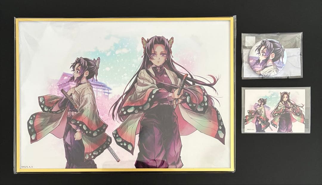 鬼滅の刃 WEBSHOPくじ 繋ぐ しのぶとカナエ B賞 アクリル色紙 - メルカリ