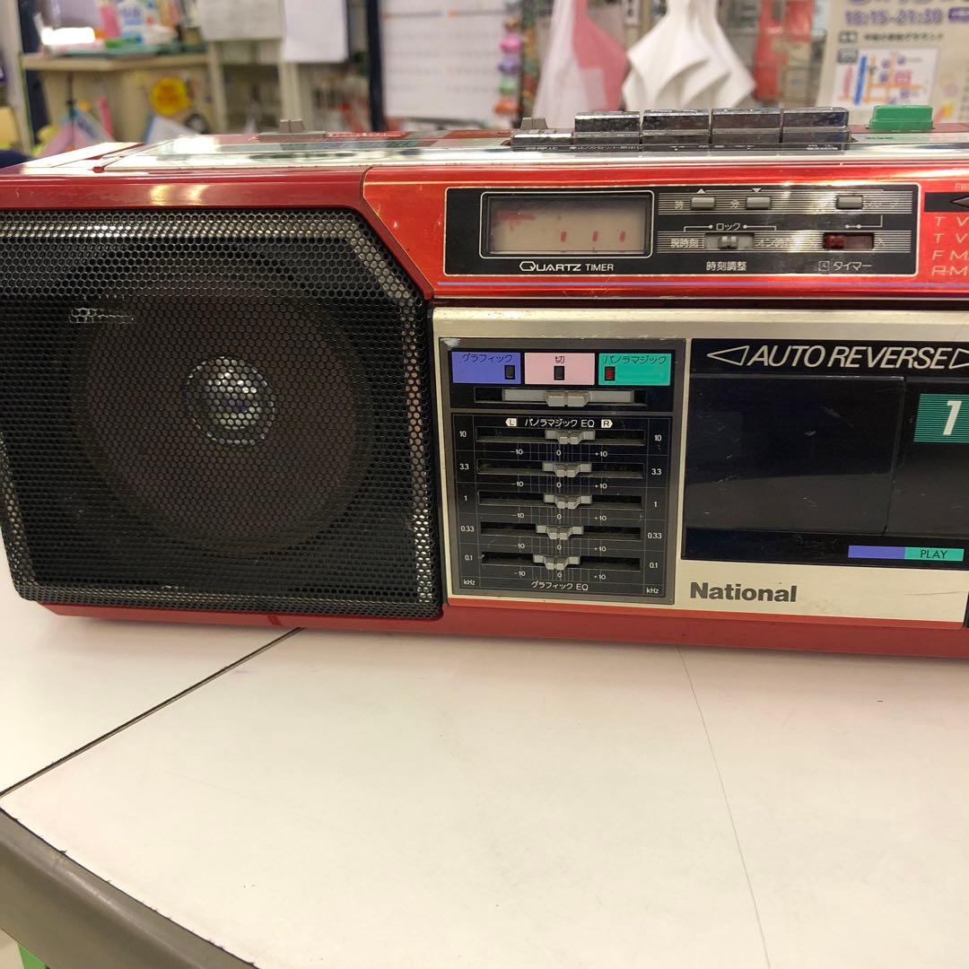 ナショナル ダブルラジカセ 昭和レトロ - メルカリ