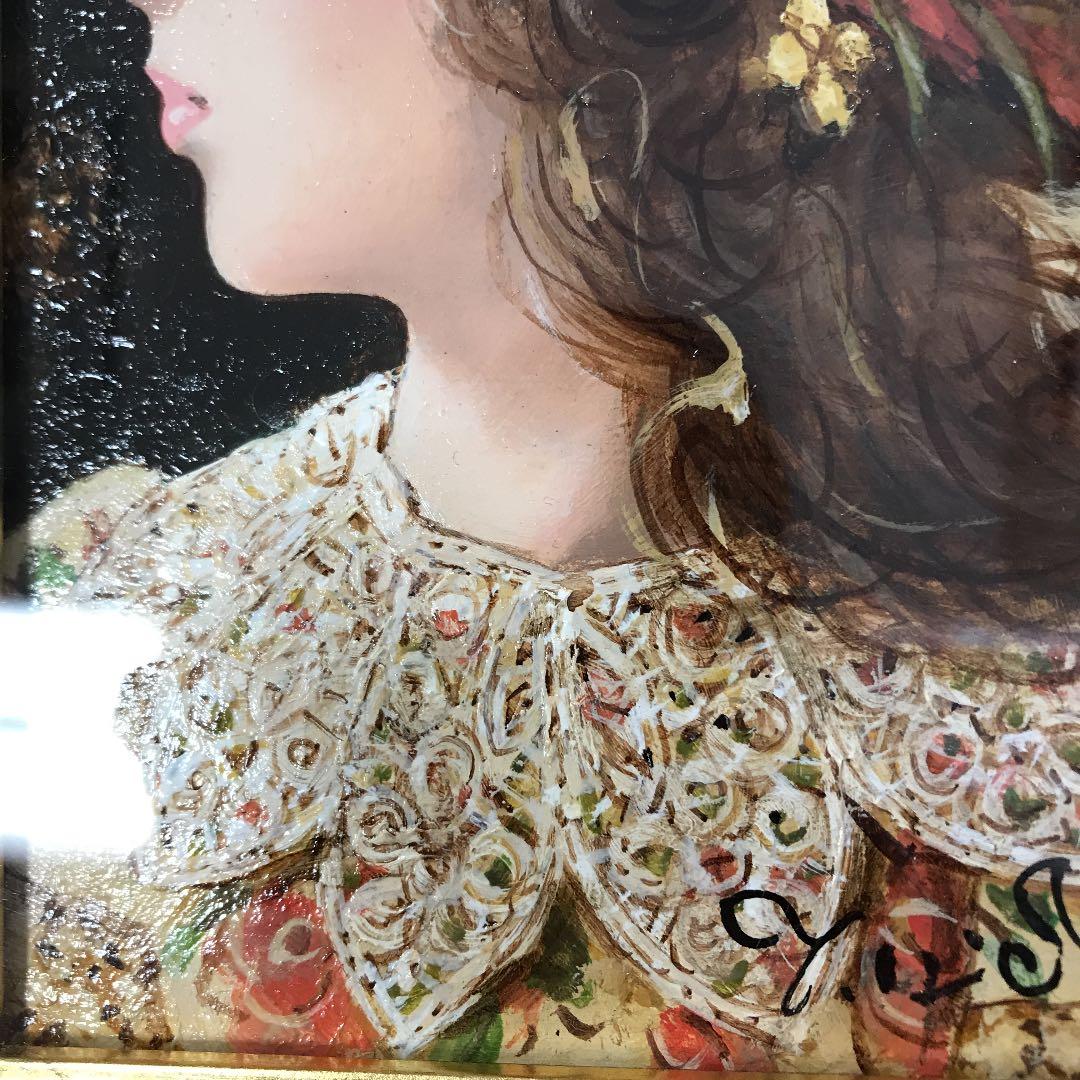 油彩画 肉筆 少女 日高 康志 - メルカリ