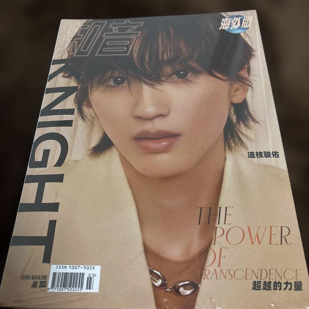 道枝駿佑　KNIGHT 中国雑誌　ポスター　チェキ風フォトカード付 道枝駿佑 KNIGHT 中国雑誌 ポスター チェキ風フォトカード付 道枝駿佑