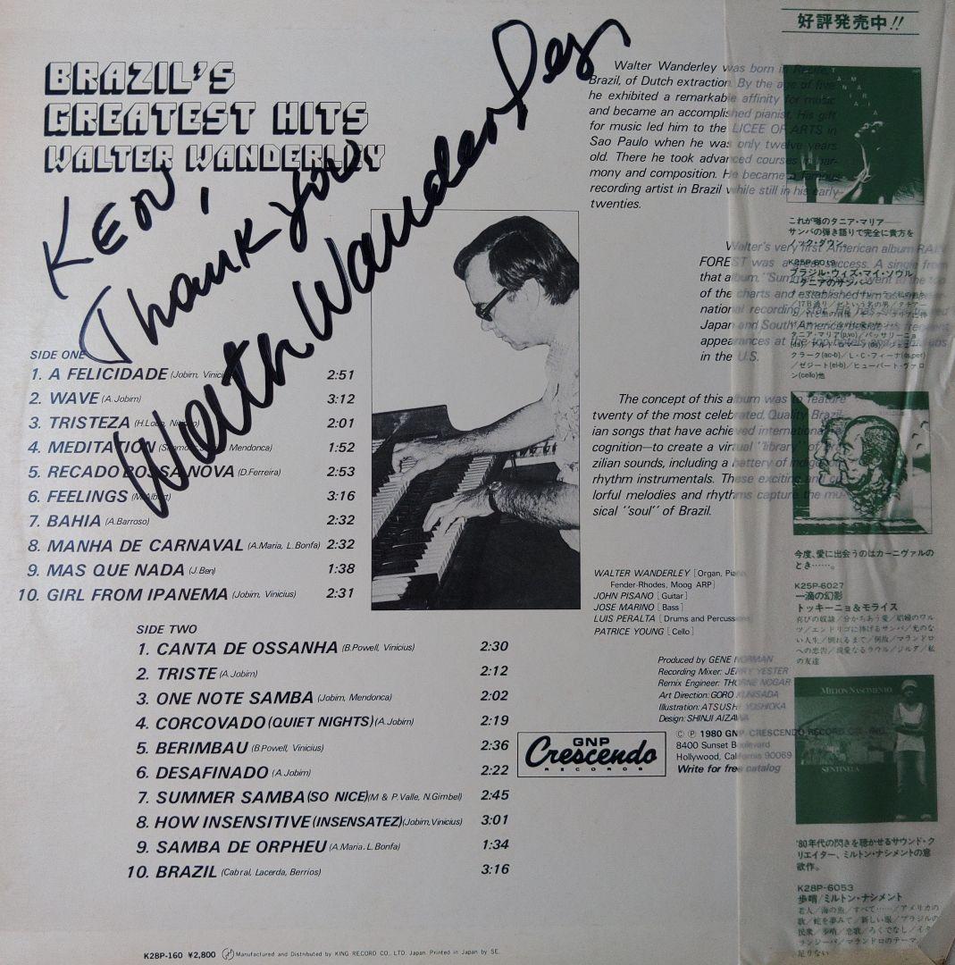 ☆直筆サイン入り☆ ワルター・ワンダレイ BRASIL´S GREATEST - メルカリ