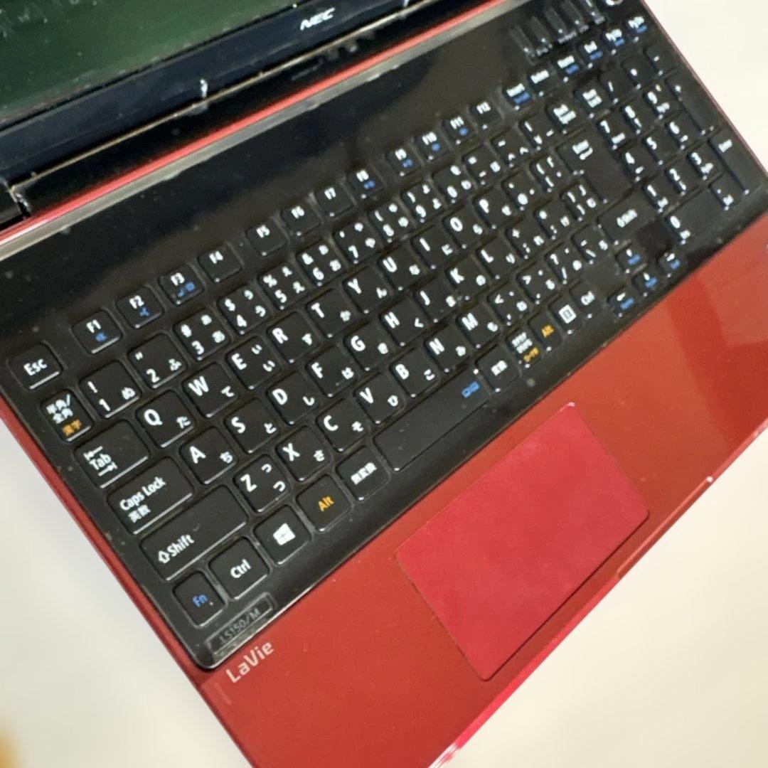 新品 未使用に近いNEC LaVie レッド ノートPC 本体 - メルカリ