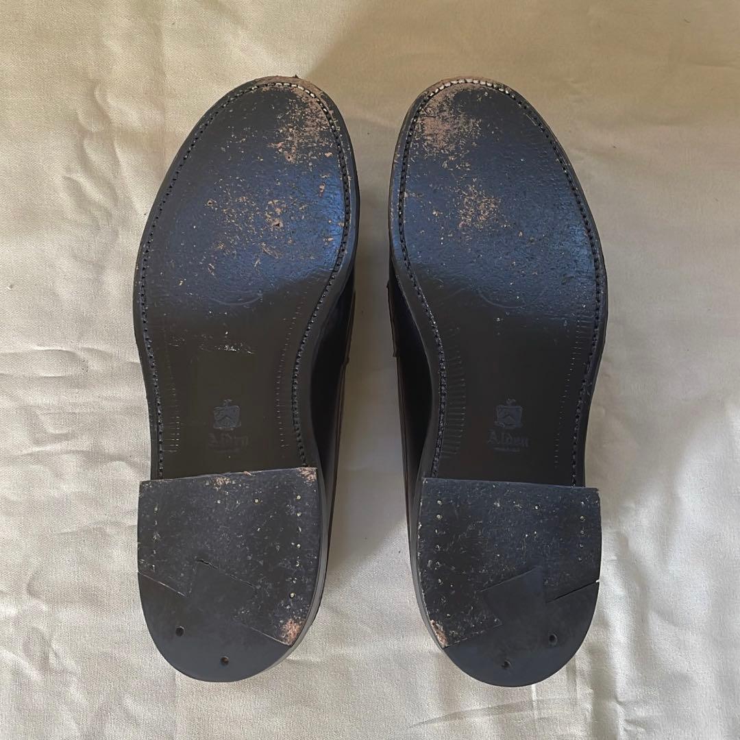 極美品】オールデン ALDEN 987 ブラック コードバン ペニーローファー