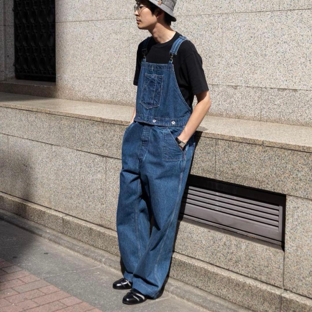 NICENESS D.ELMER オーバーオール デニム maatee NICENESS】 D.ELMER / D.エルマー (NNオーバーオール Distressed