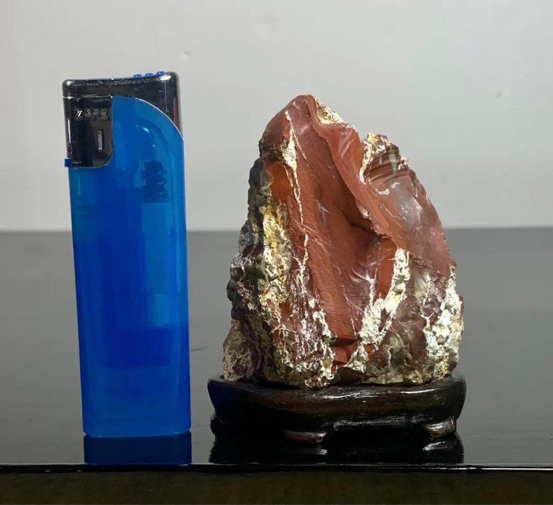 佐渡錦紅石 佐渡赤玉石 ウブ 横3.5×高8×奥行3.5(cm) 180g - メルカリ