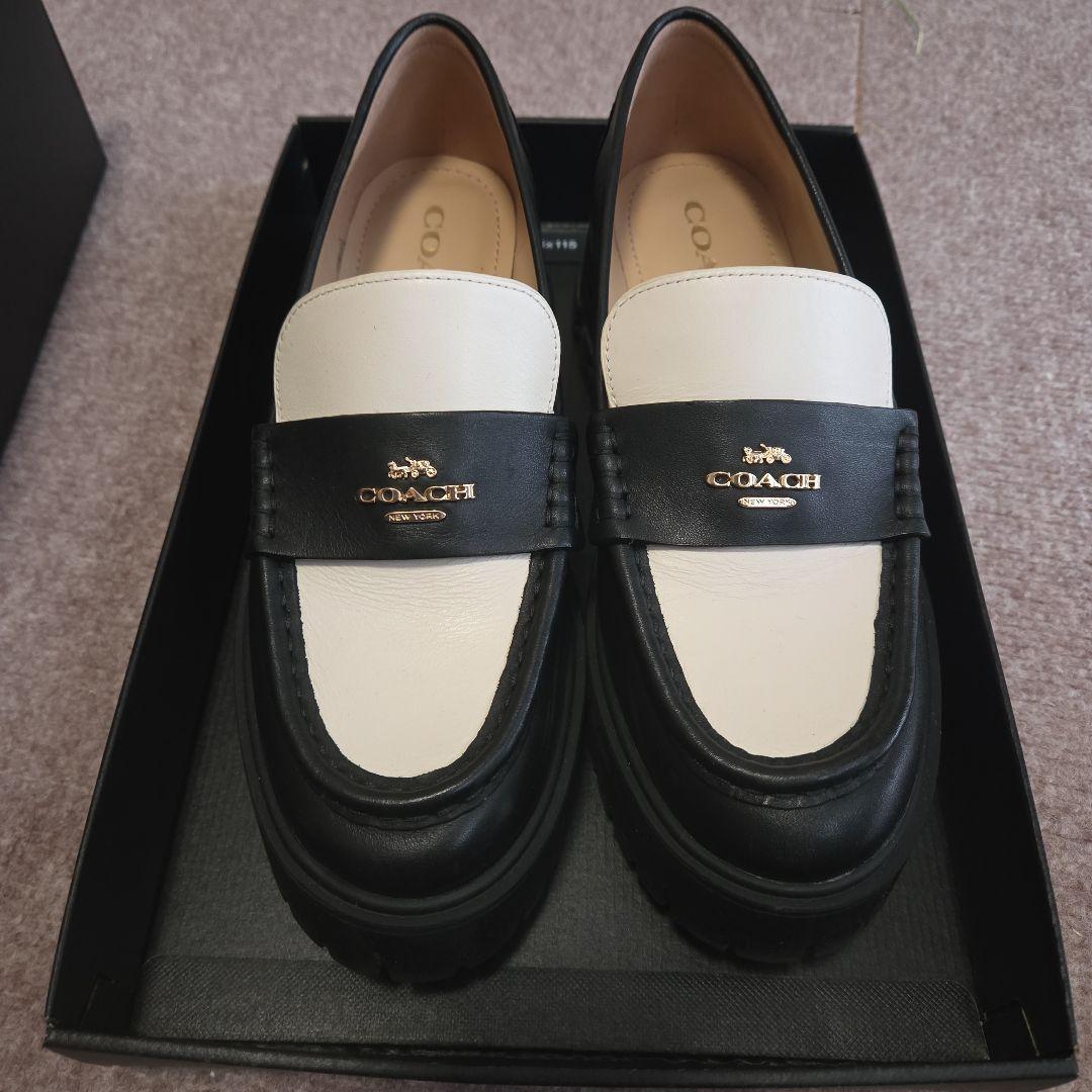 COACH Ruthie Leather Loafer 23.5cm正規品 コーチ COACH CM587 RUTHIE LTHR LOAFER ルーシー ローファー 6C