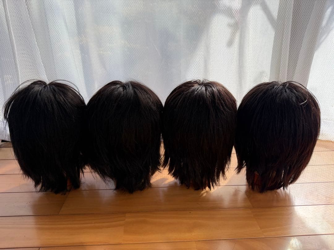 美容師国家試験練習用ウィッグ4体セット カット済 - メルカリ