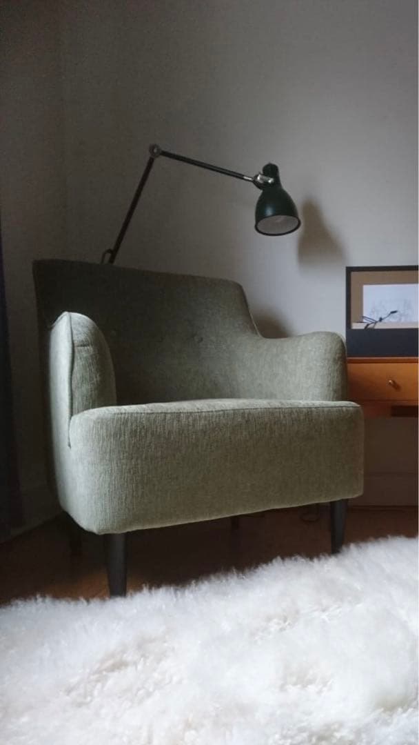 スウェーデン直輸入✴︎北欧ソファ(1人掛)✴︎お取り置き中 ソファ 1人掛 幅69cm ソファー 肘掛け 木製フレーム 合皮 本革