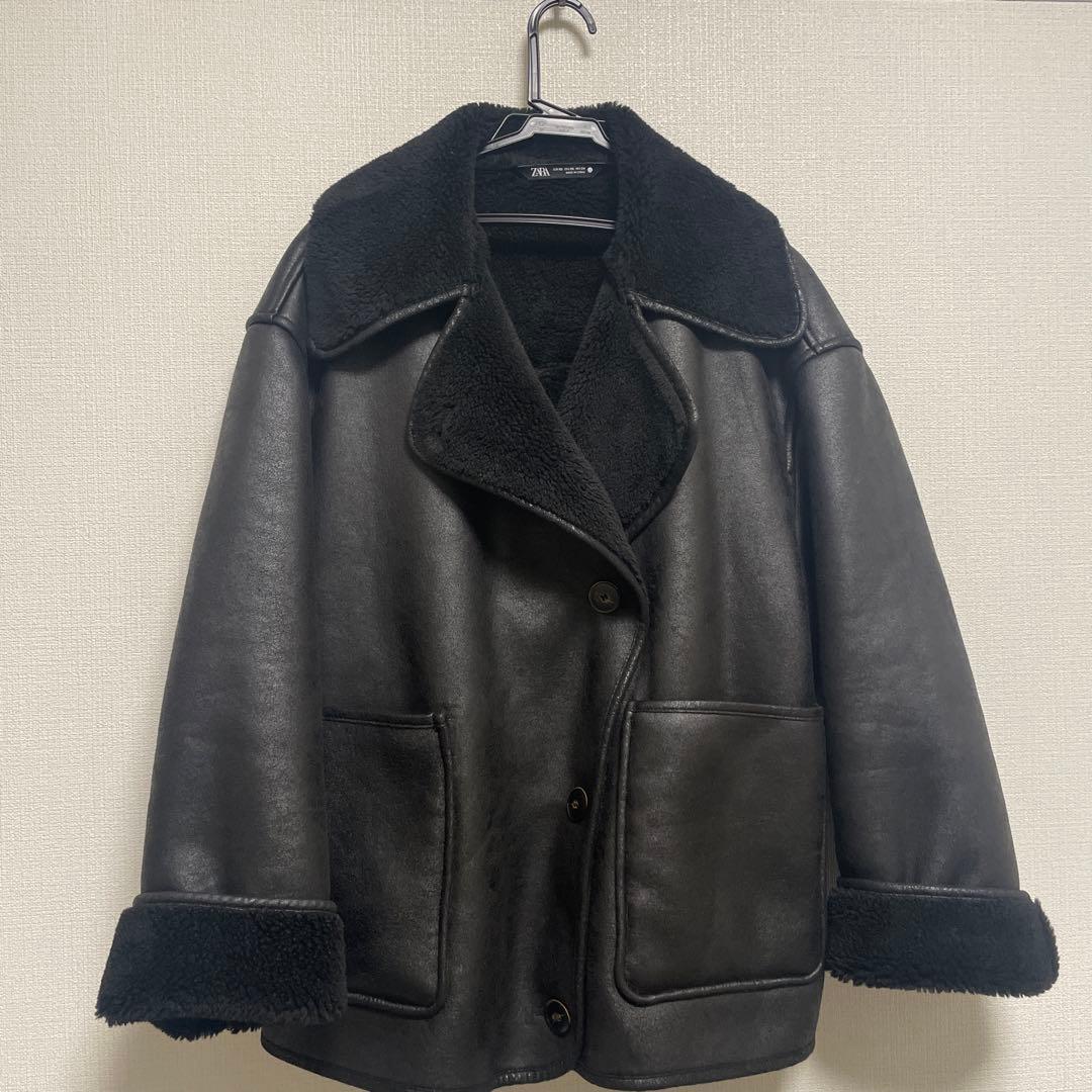 ZARA リバーシブルレザージャケット Sサイズ 2024新作 ZWコレクション