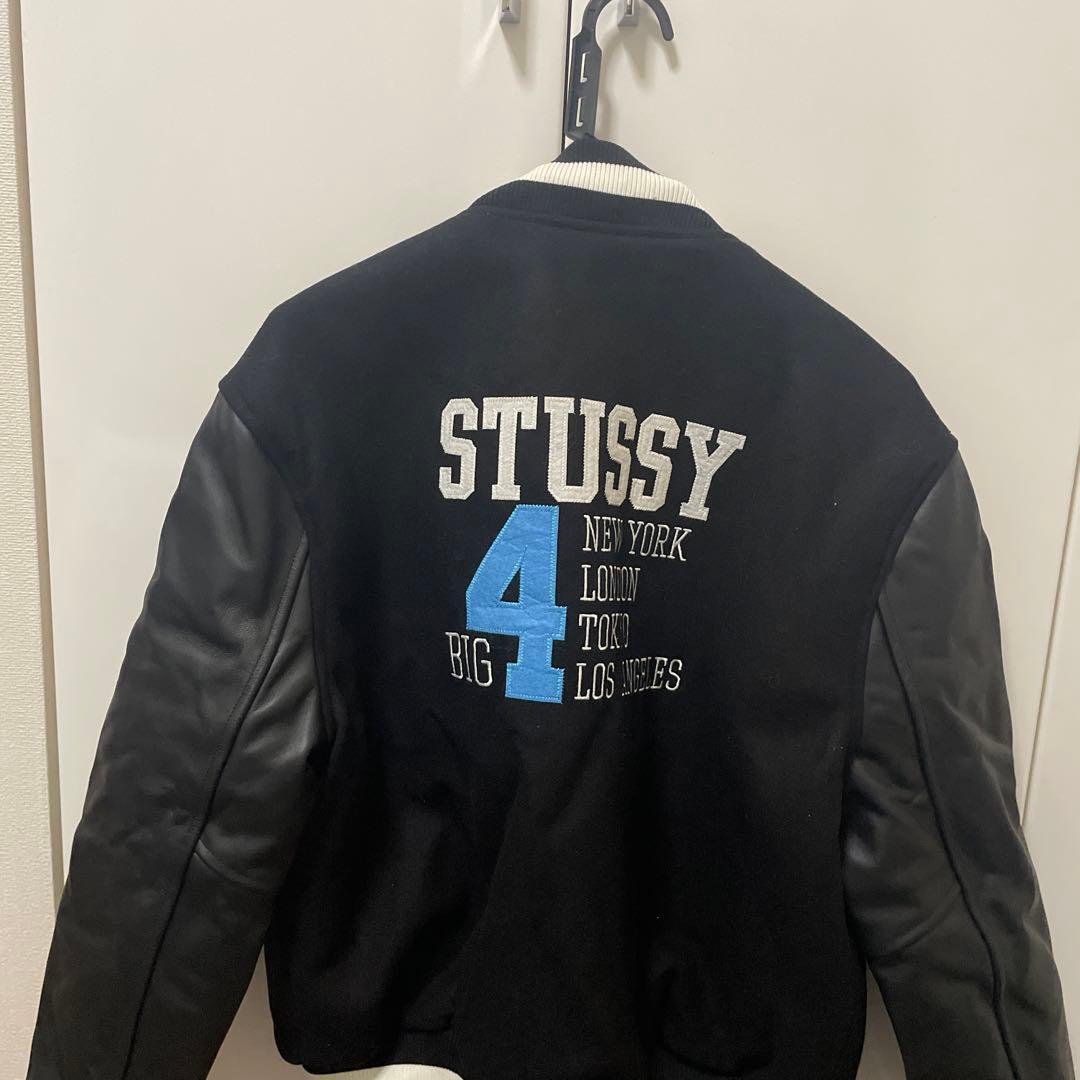 ステューシー　BIG4　スタジャン Mサイズ ブラック 90s stussy BIG4 stadium jacket – NEVERKNOWS
