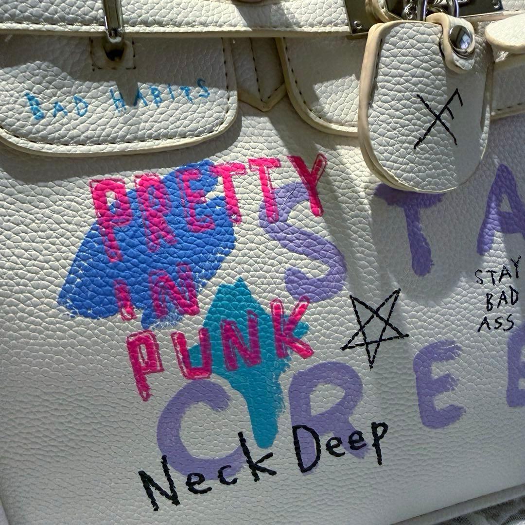 タグ付き未使用品】 ゲルニカ ペイントハンドバッグ ホワイト