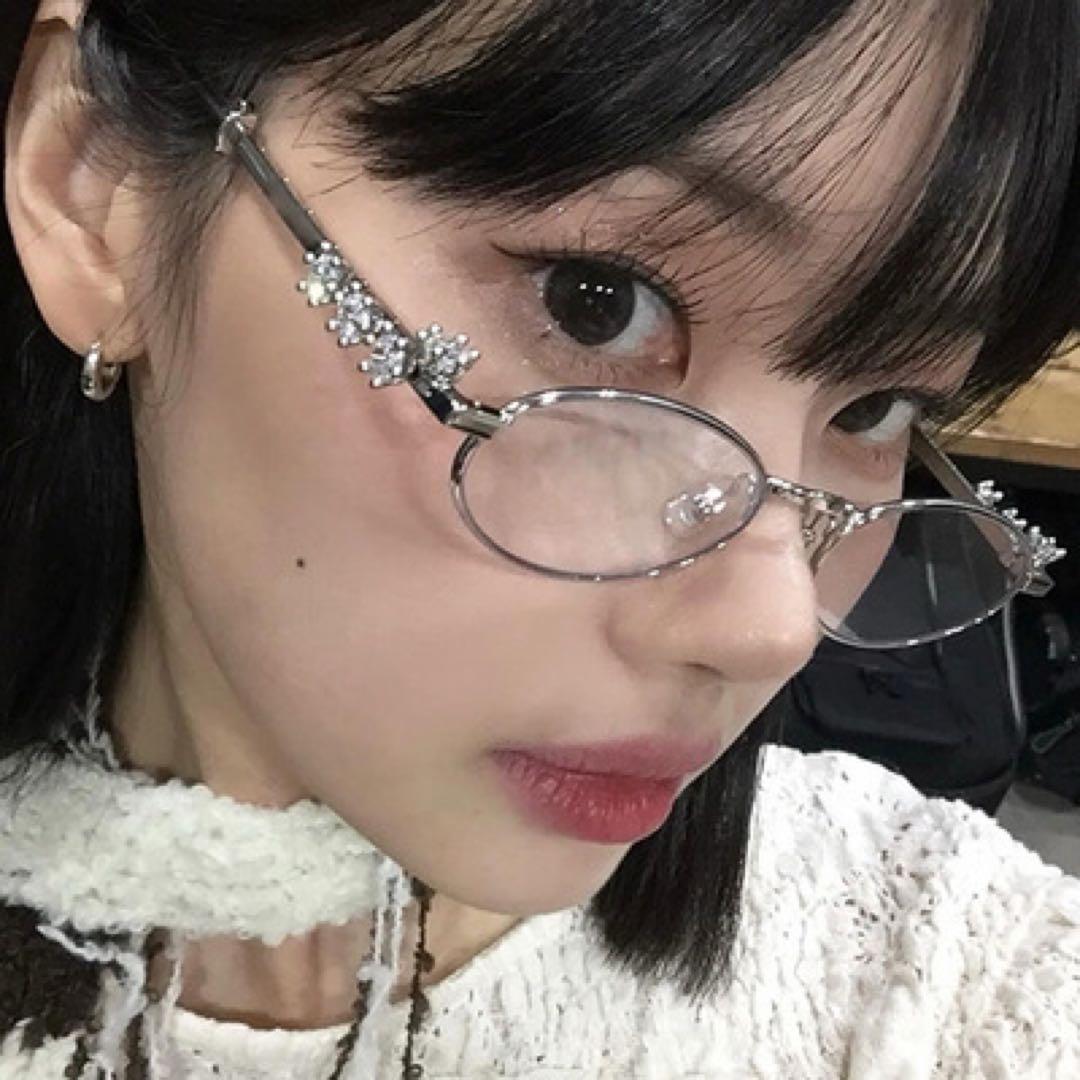 新品】gentle monster d'heygere風シルバー眼鏡 リムレス - メルカリ