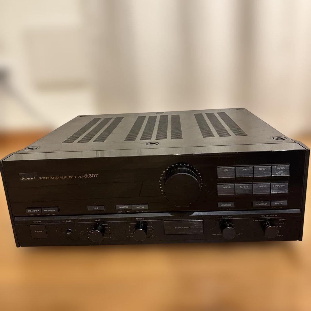 Sansui AU-α607プリメインアンプ ブラック　動作正常　傷のみ SANSUI AU-α607の仕様 サンスイ