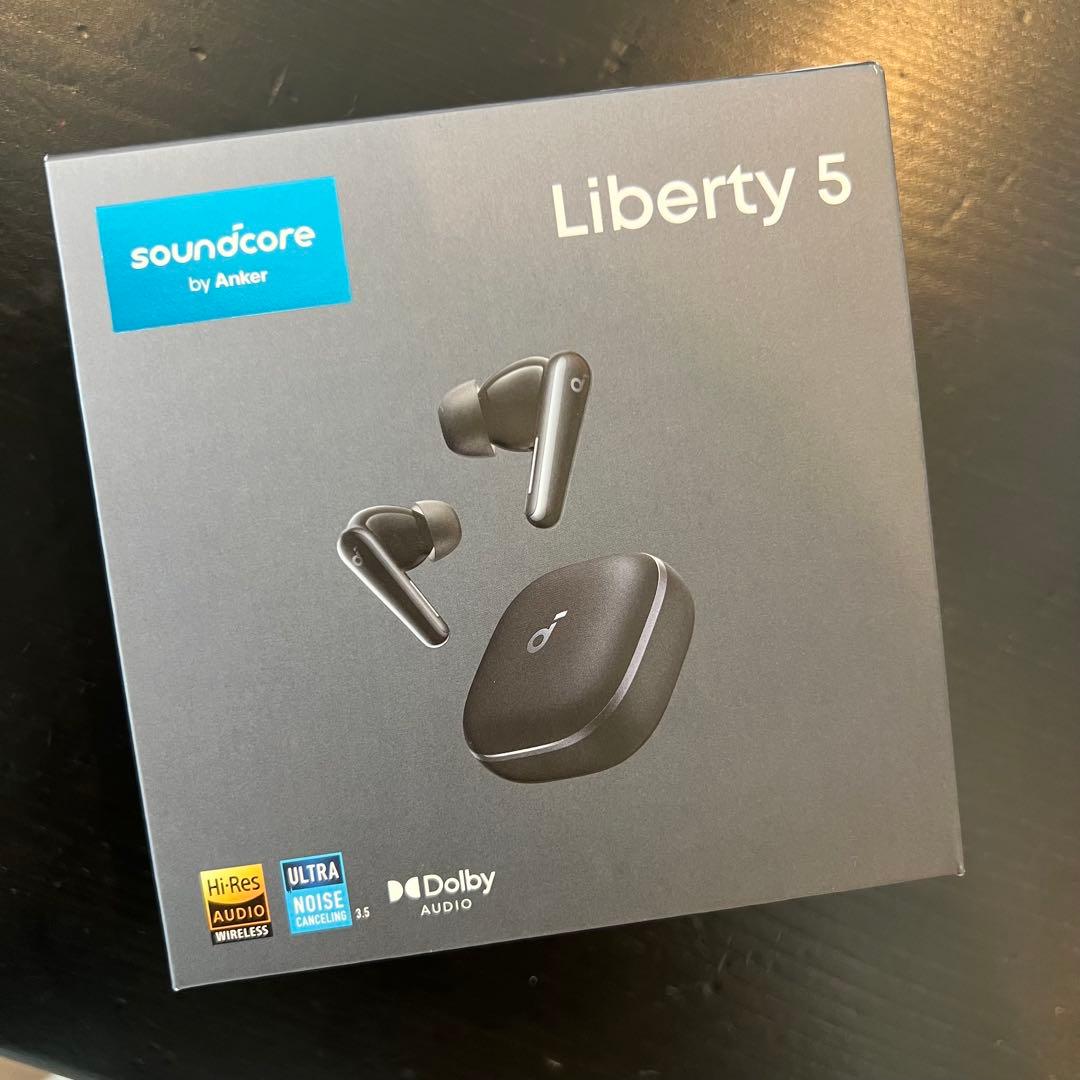 【保証書付】アンカー　Soundcore Liberty 5 ブラック Soundcore by Anker Liberty 5 Advanced In Ear Noise Cancelling