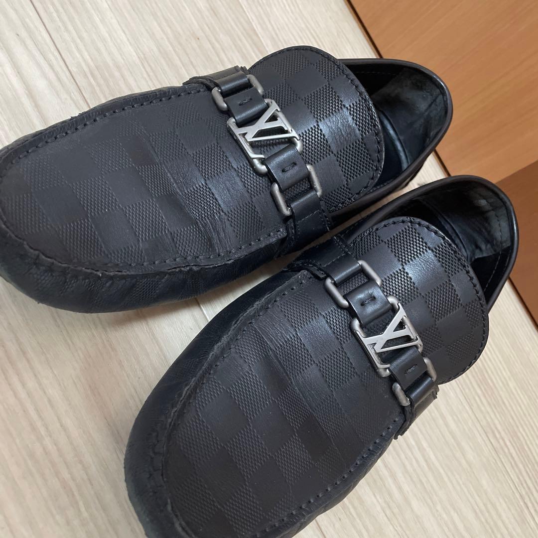 LOUIS VUITTON ダミエパターン ホッケンハイム ローファー