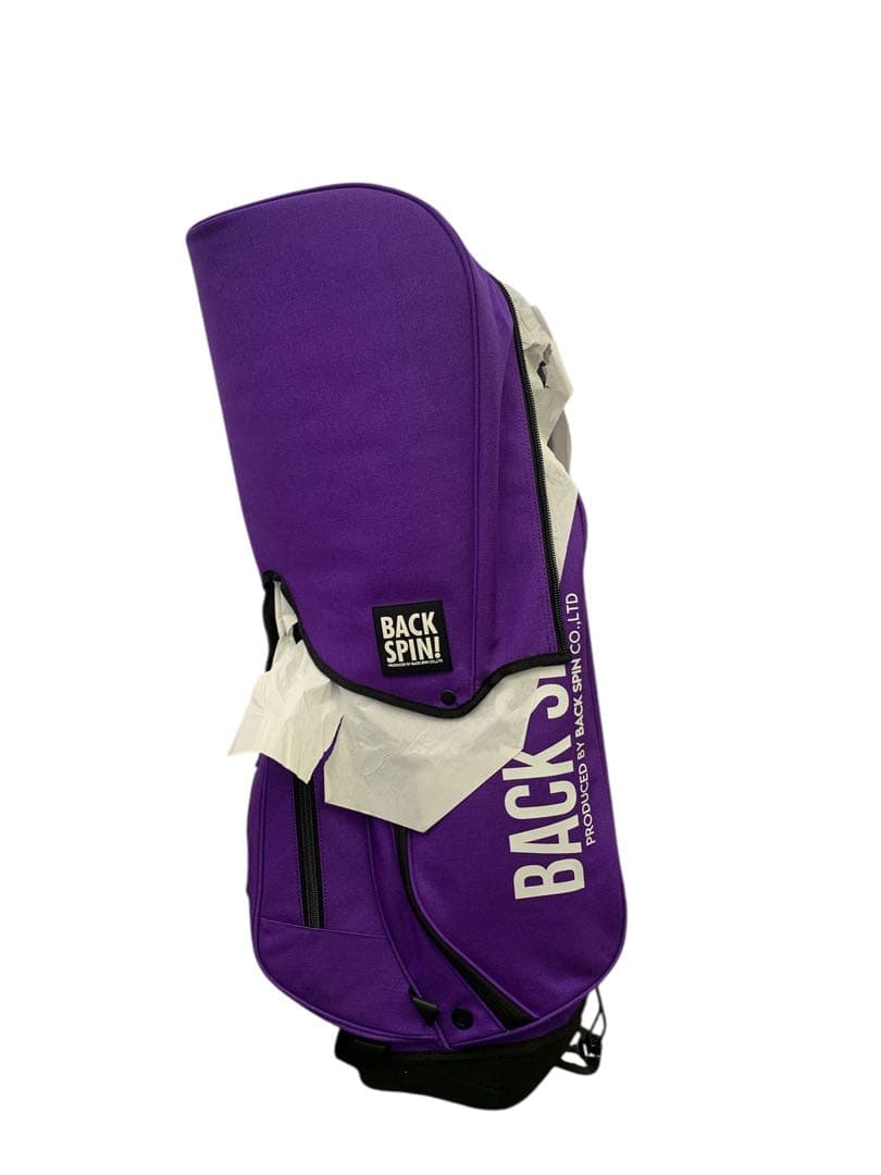 開封済・未使用】BACK SPIN! スタンドキャディバッグ パープル ゴルフ