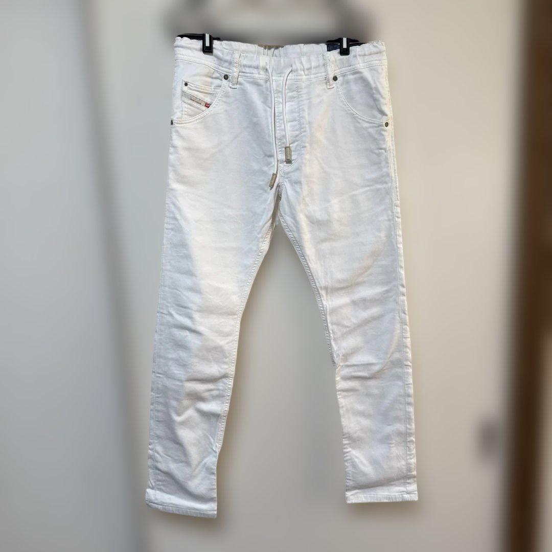 DIESEL KROOLEY-NE 0663V ホワイト ジョグジーンズ - メルカリ