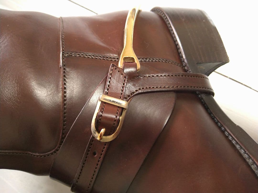 サルトル SARTORE バックル ベルト ロングブーツ ブラウン SARTORE