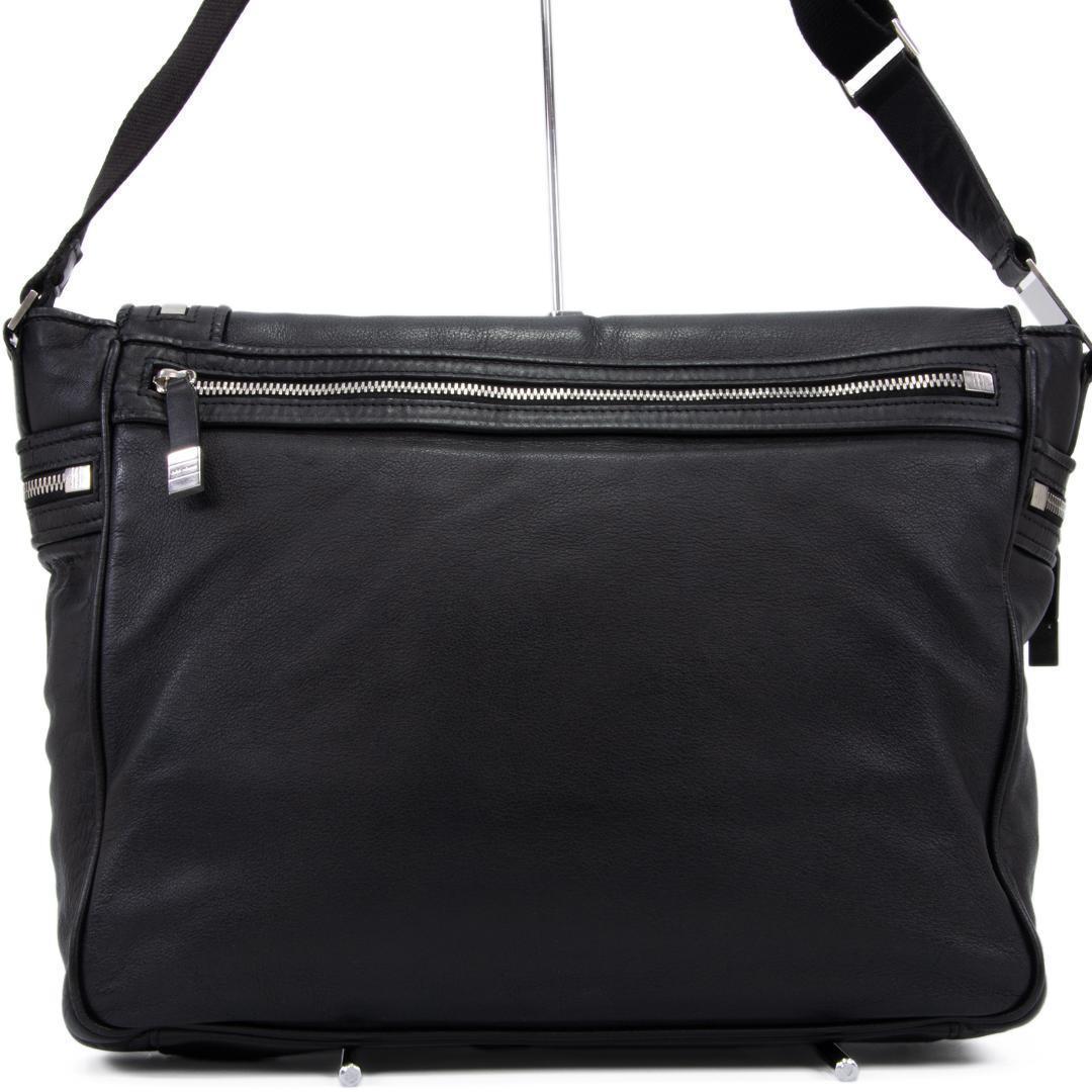 本物 ディオール オム メッセンジャーバッグ メンズ 黒 斜め掛け