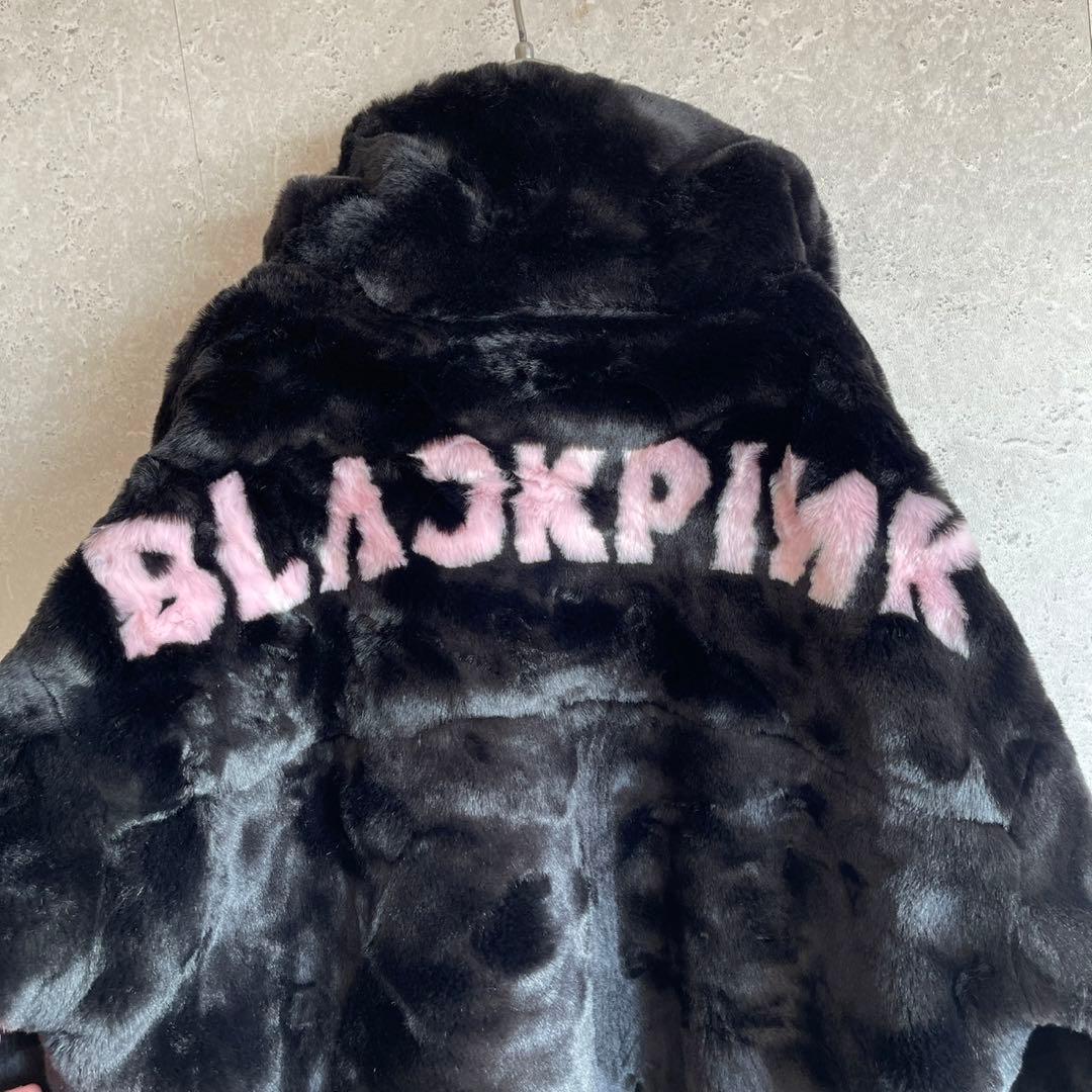 BLACKPINK フェイクファー コートジャケット K-POP ブラックピンク