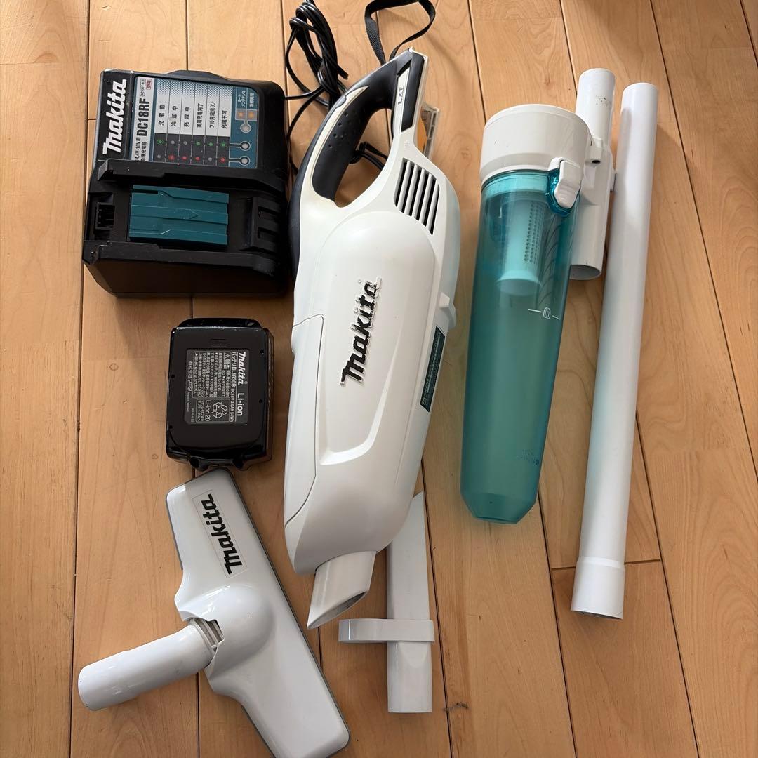 Makita スティッククリーナー CL182FD 本体 充電器、サイクロン付き 楽天市場】☆マキタ 充電式クリーナー CL182FD(白)＋充電器DC18WC＋
