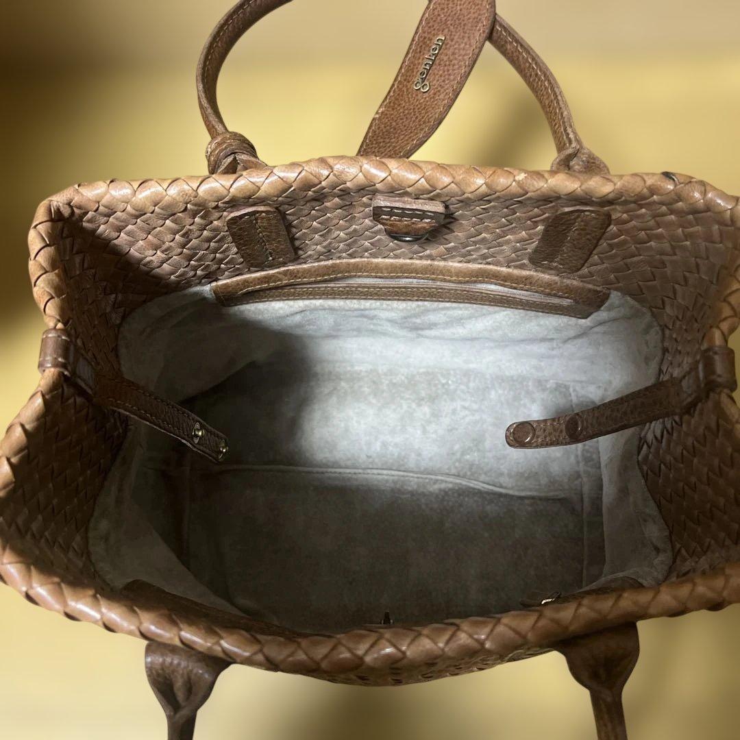 難あり ゲンテン ラストリコ(山羊革 メッシュ)トートバッグ - メルカリ