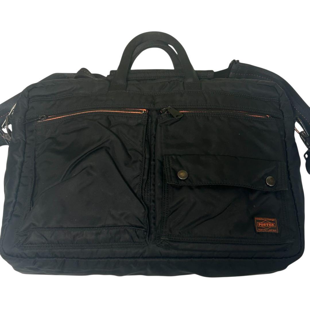美品 希少PORTER×GIANTSタンカー仕様 2WAブリーフケース ブラック