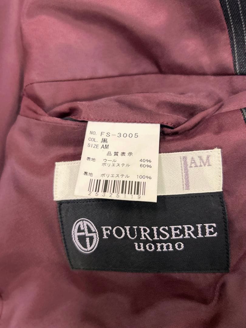 fourisherie uomo 黒ストライプタキシード4点セットサイズAM - メルカリ