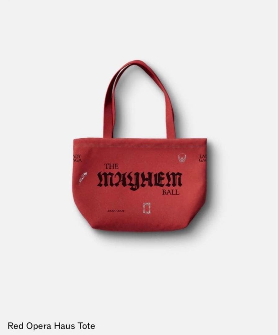 レディーガガ Lady Gaga OPERA HAUS トートバッグ レッド - メルカリ