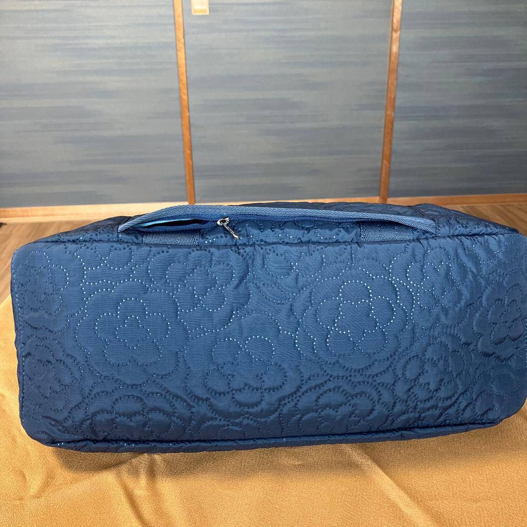 レスポートサック2way ショルダー ハンドバッグ 紺色 パフィー