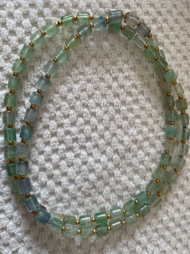 クリオ CHRIO☆フローライト ネックレス 天然石 ウェーブコンバーター