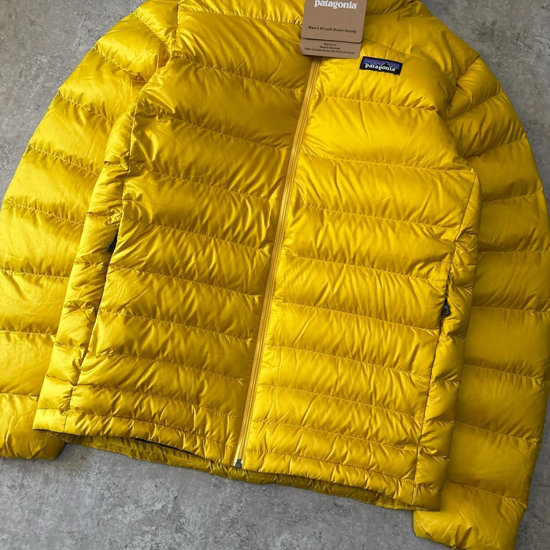 新品 パタゴニア ハイロフト ダウンセーターフーディ XS イエロー SULY