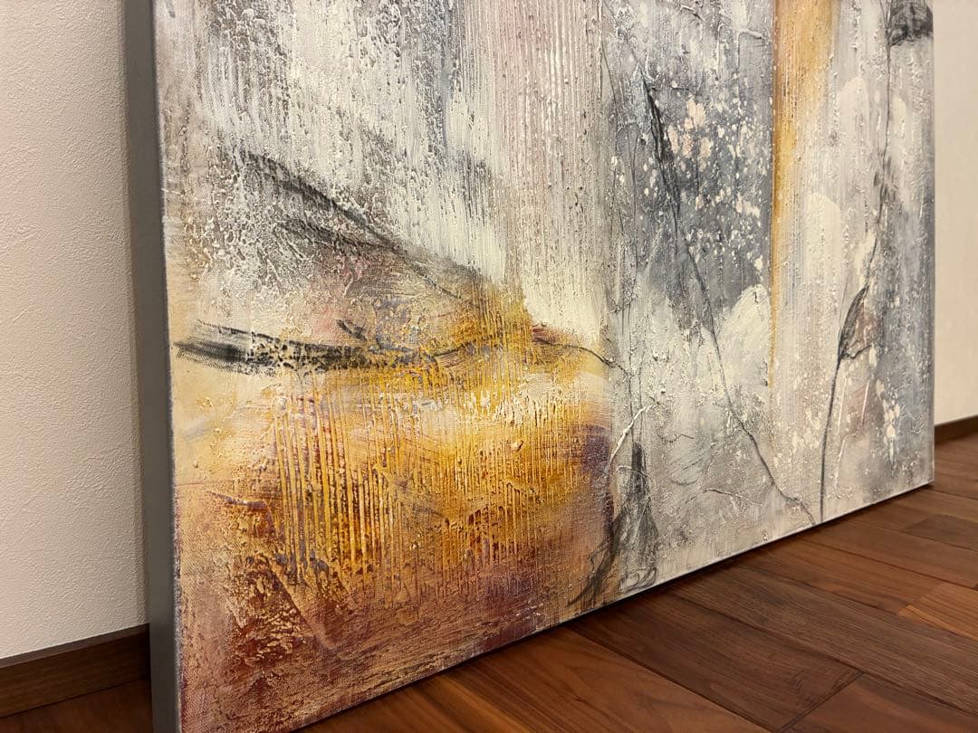 値引き不可】BoConcept 抽象油彩画 デンマーク人画家 縦80×横100