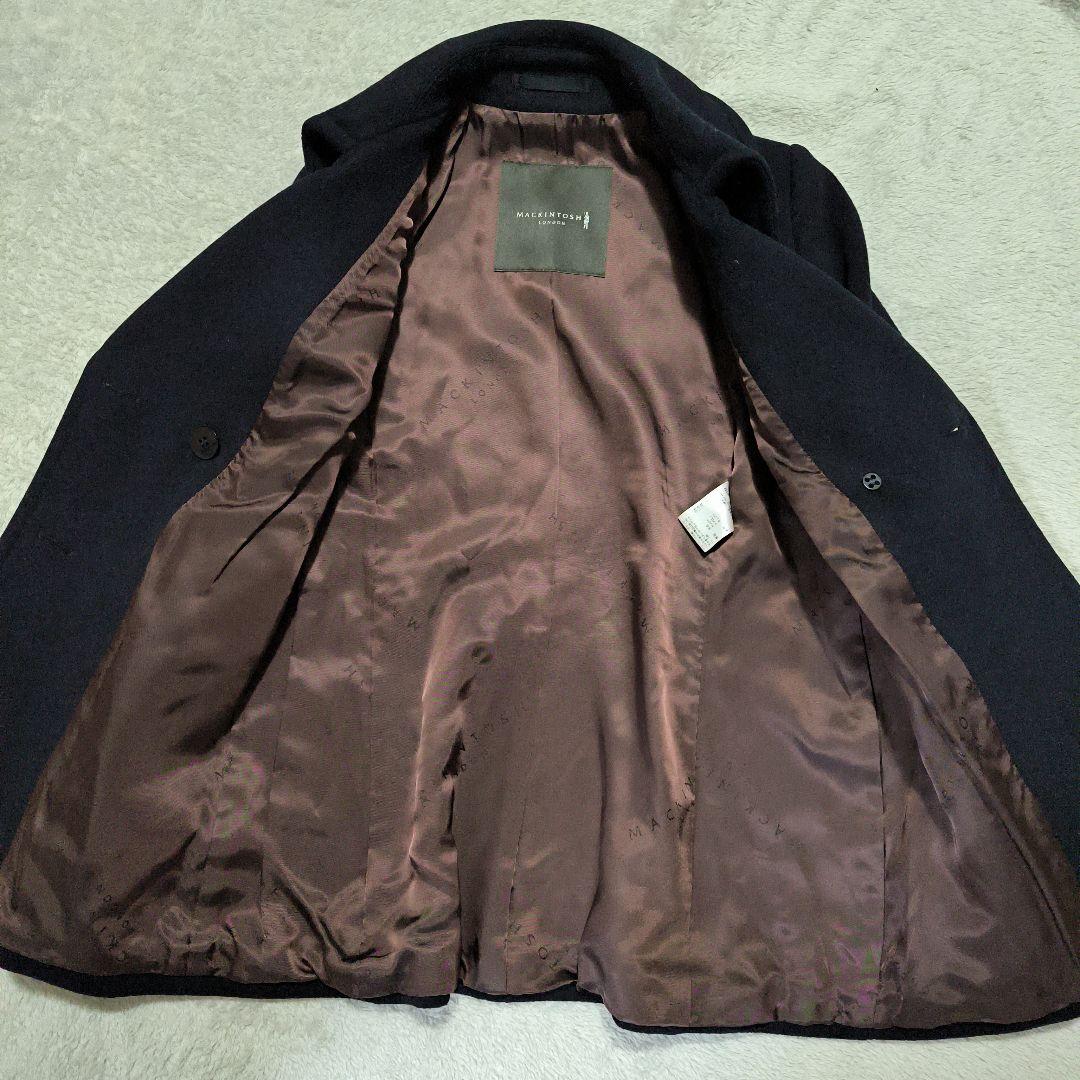 最終値下げ 極美品 マッキントッシュ ネイビー ダブルブレスト ウール