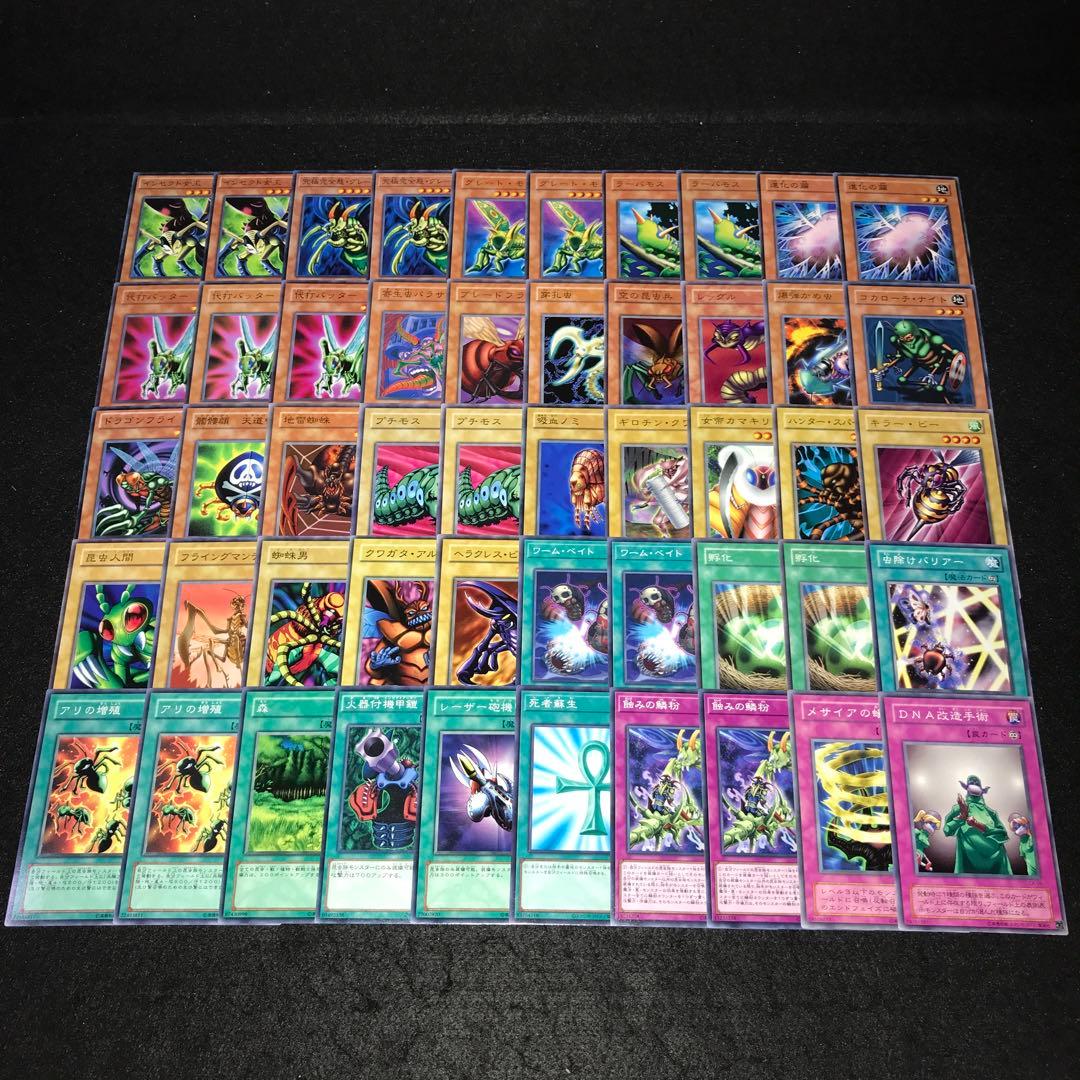 d207 遊戯王 インセクター羽蛾デッキ 50枚 インセクト女王 - メルカリ