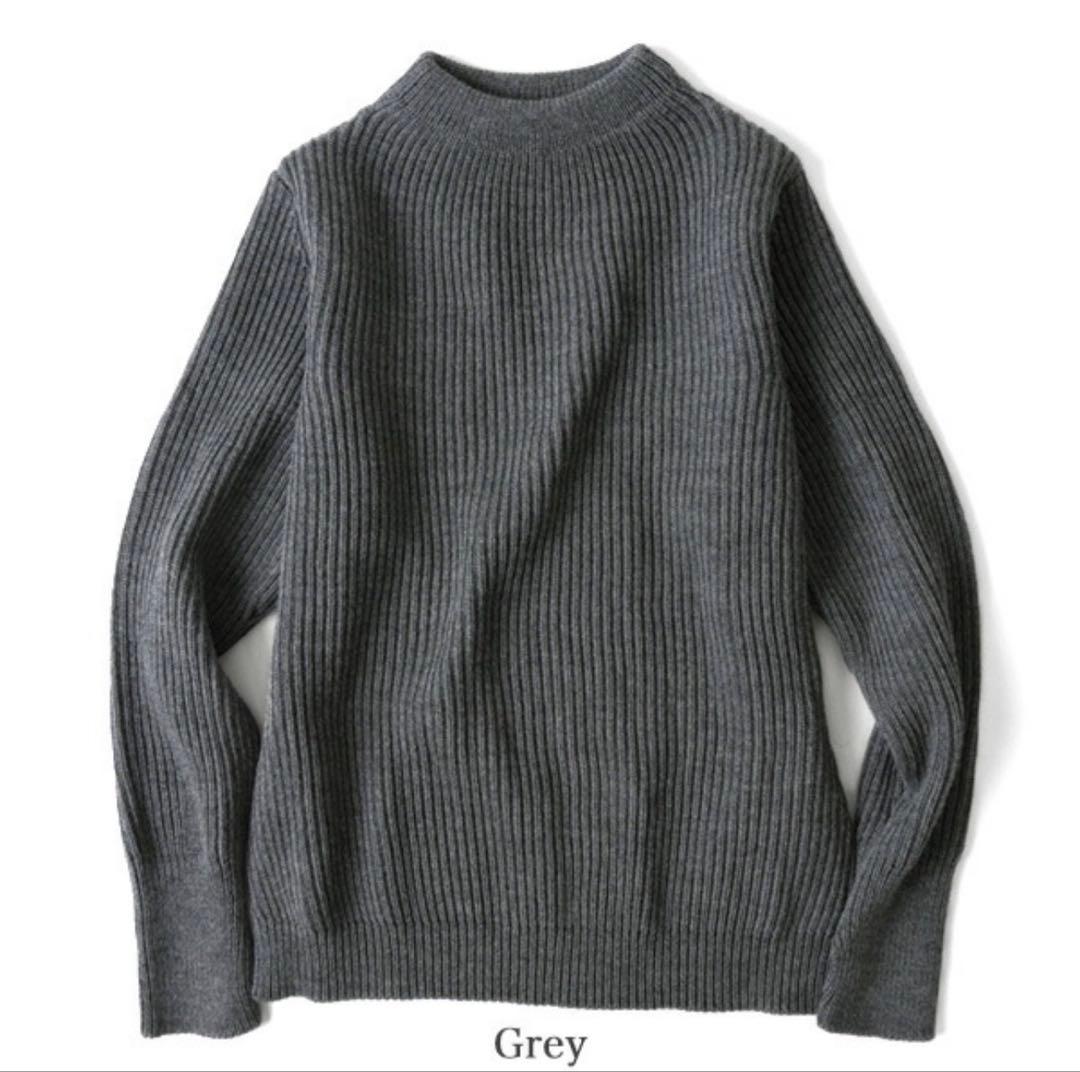 アンデルセンアンデルセン 5G クルーネックニット グレー L Andersen-Andersen（アンデルセンアンデルセン） ANDERSEN-ANDERSEN