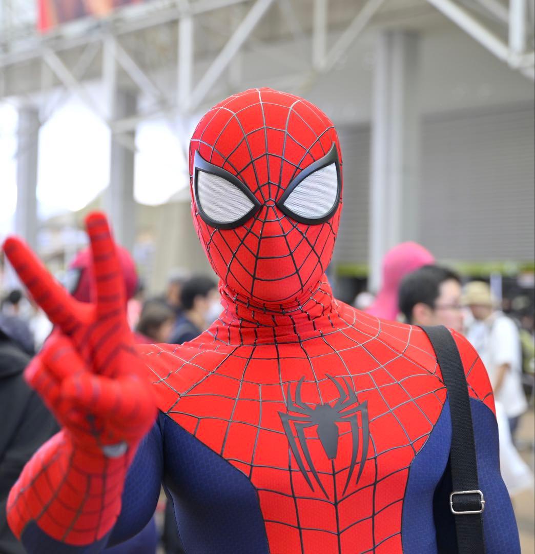 高クオリティ スパイダーマン コスチューム シェルマスクセット - メルカリ