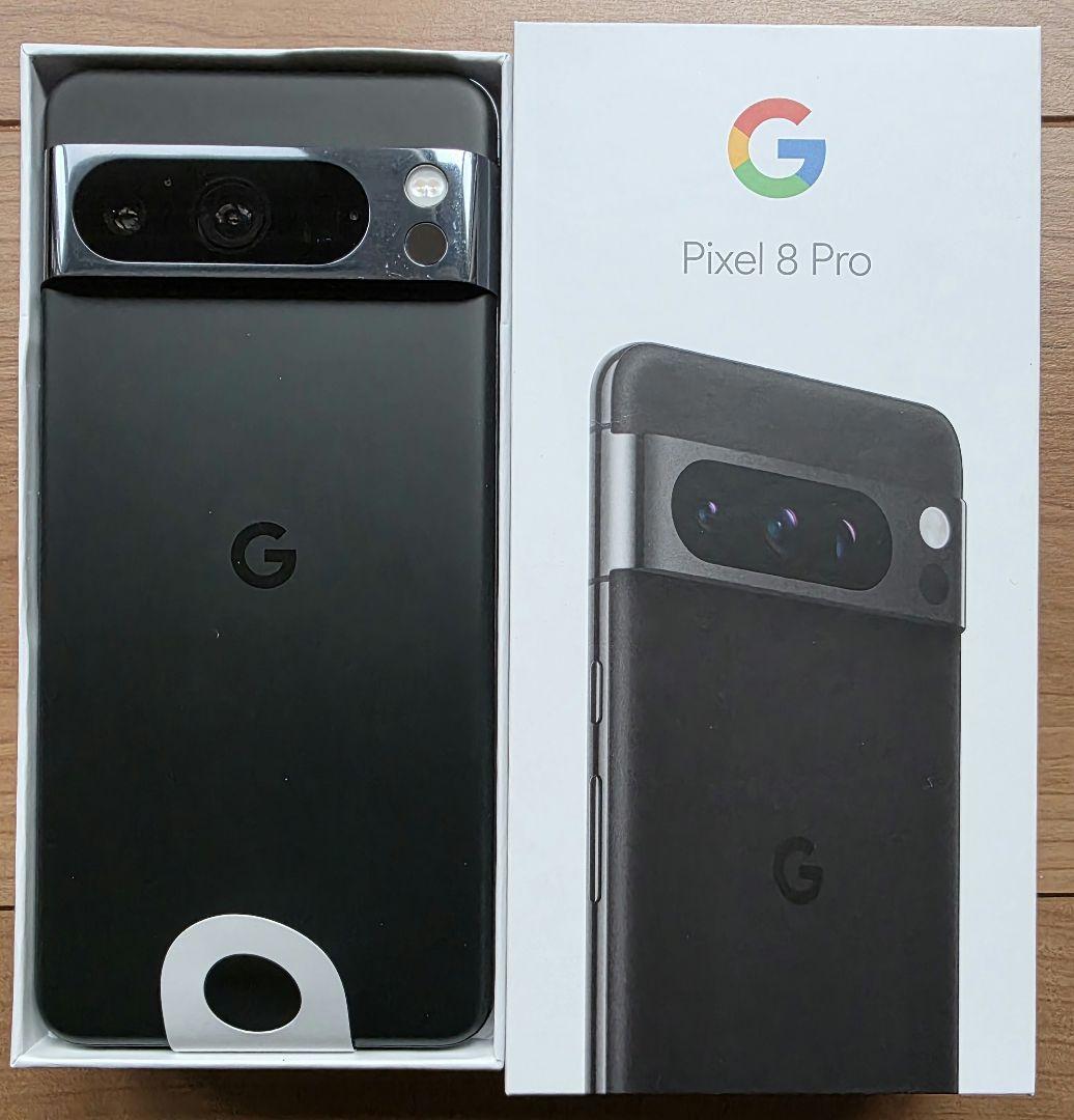 SIMフリー　Google Pixel 8 Pro ブラック　本体 ムスビー｜超美品 SIMフリー Google pixel8 Pro 512GB ブラック色