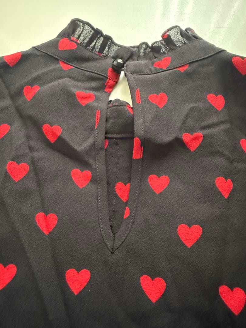 超美品 LOULOUWILLOUGHBY ハート柄フリルブラウス サイズ2 - メルカリ